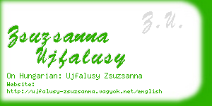 zsuzsanna ujfalusy business card